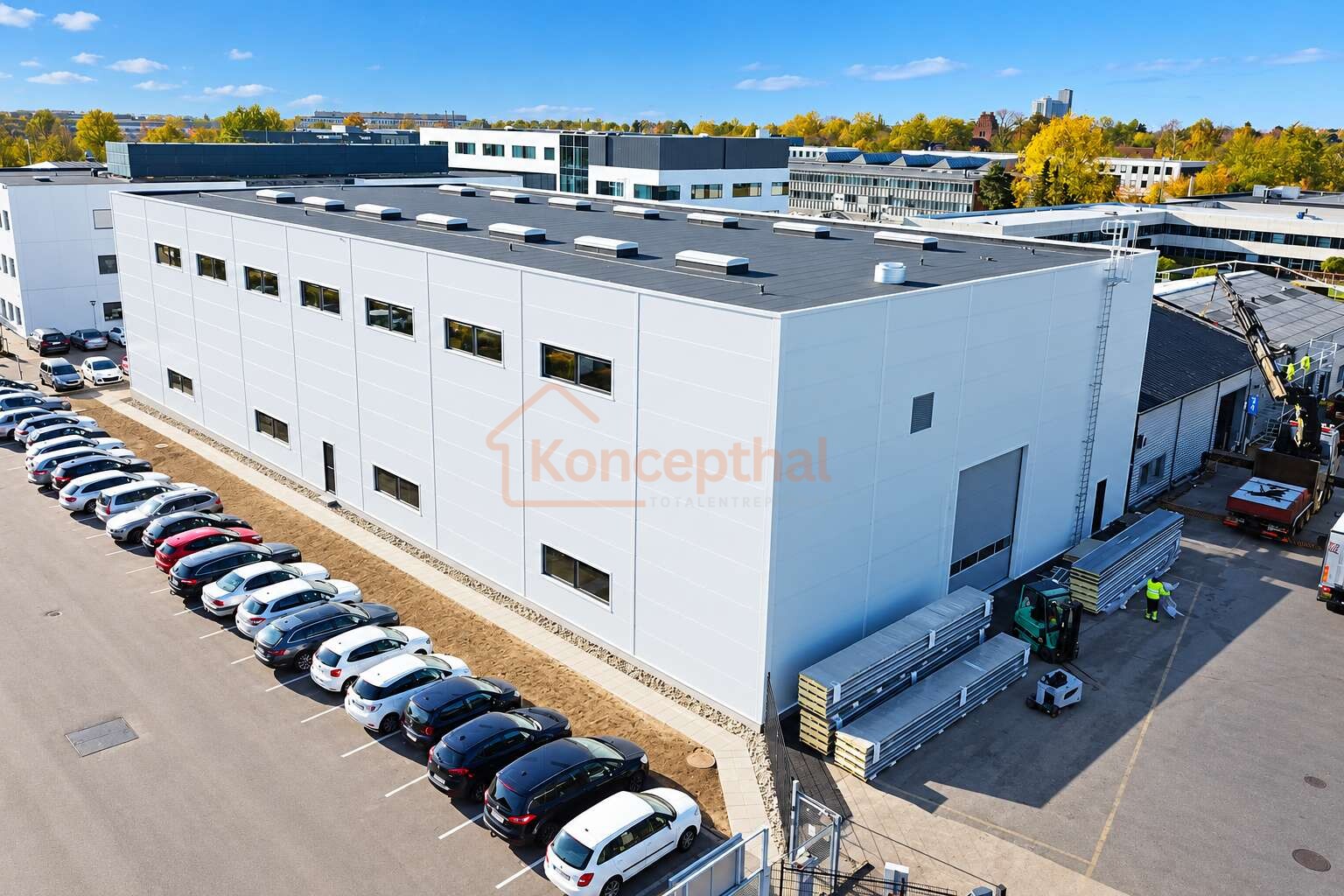 Moderne industribygning